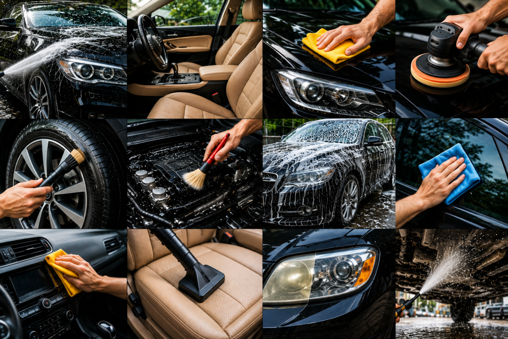 full car detailing all car washing services